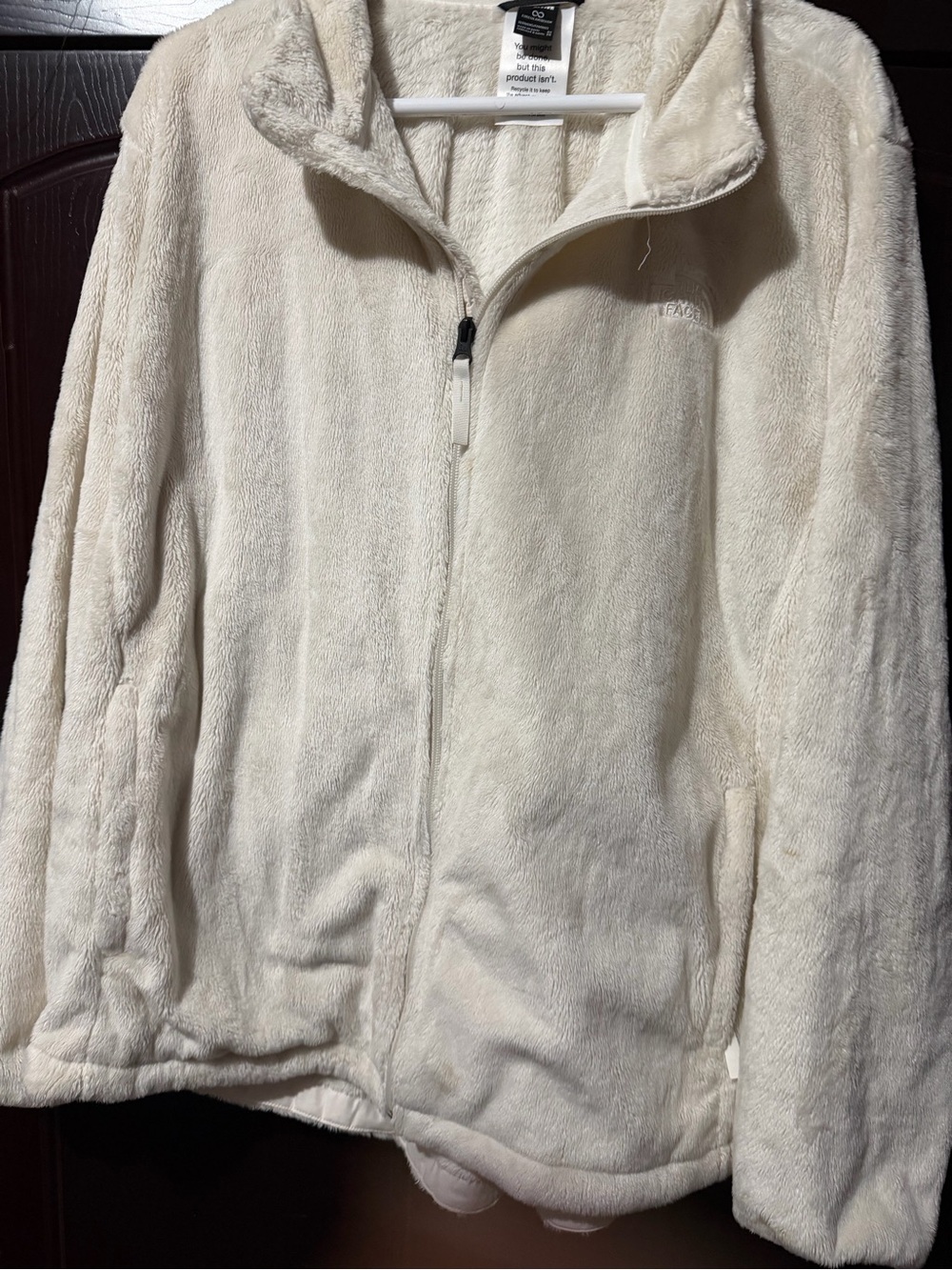 The North Face Women's Cream Plush Full-Zip Jacket